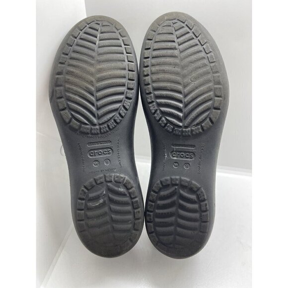 Crocs Kadee Ballet Flats Women's Black Slip Resistant Slip On Shoes 200941 Sz 9 - Picture 6 of 6